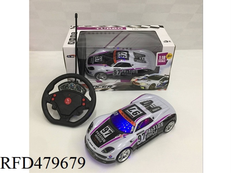 1:18 FOUR-CHANNEL 3D LIGHTING SOFT SHELL STEERING WHEEL HORNET RACING (NOT INCLUDE)