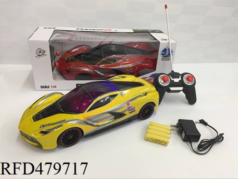 1:14 FOUR-CHANNEL 3D LIGHT SOFT SHELL FERRARI SIMULATION(INCLUDE)