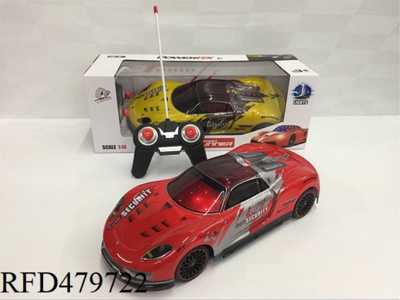 1:14 FOUR-CHANNEL 3D LIGHT SOFT SHELL PORSCHE SIMULATION (NOT INCLUDE)