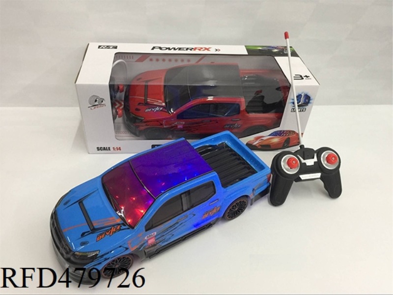 1:14 FOUR-CHANNEL 3D LIGHTING SOFT SHELL PICKUP SIMULATION (NOT INCLUDE)