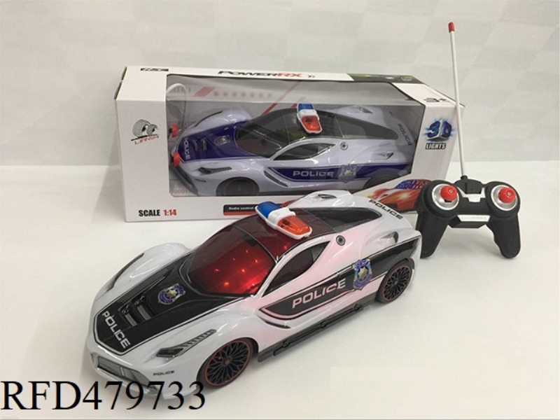1:14 FOUR-CHANNEL 3D LIGHT SOFT SHELL FERRARI POLICE CAR (NOT INCLUDE)