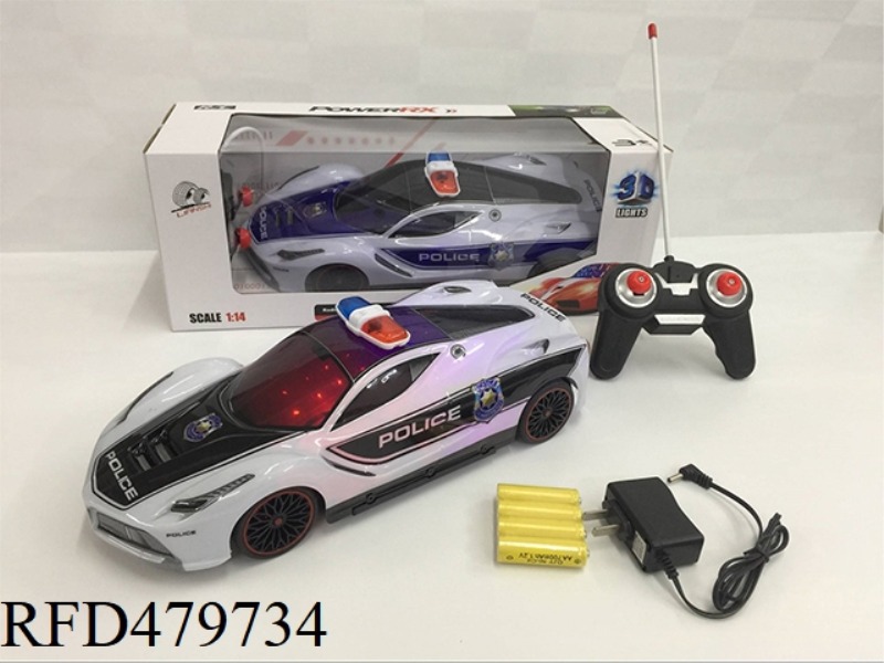 1:14 FOUR-CHANNEL 3D LIGHT SOFT SHELL FERRARI POLICE CAR(INCLUDE)