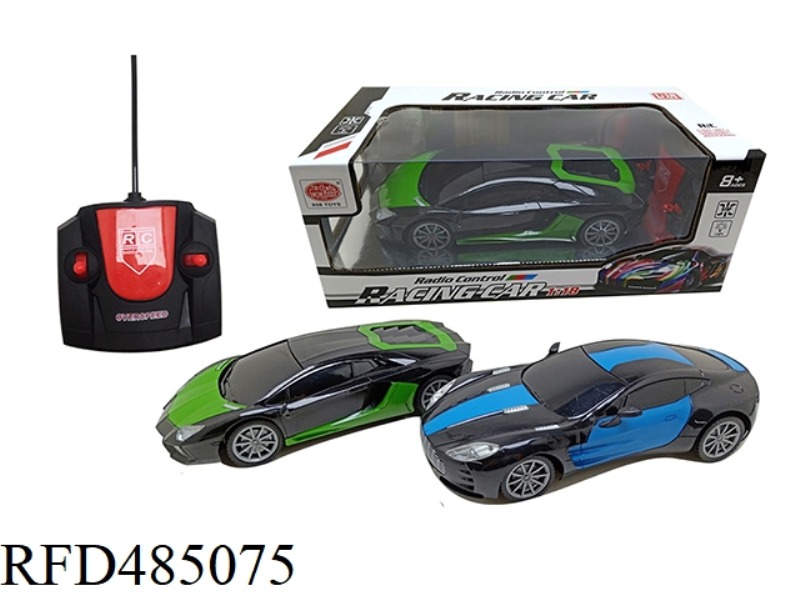 1:18 FOUR-WAY REMOTE CONTROL CAR RAMBO MARTIN WU GLASS RACING PATTERN (FRONT LIGHT) (NOT INCLUDED)
