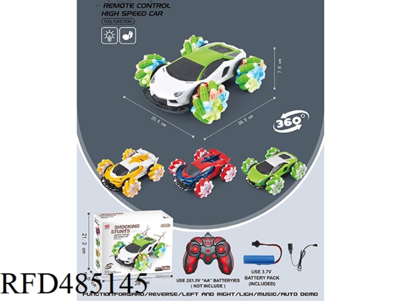 (USB POWER PACK) 24G RUNNING MING WHEEL CAR BUGATTI RACING CAR WITH LIGHT AND MUSIC （INCLUDE）