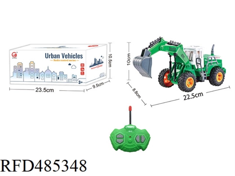 1:28 FOUR-CHANNEL LIGHT REMOTE CONTROL HIGH ARM FARMER EXCAVATOR (NOT INCLUDE)