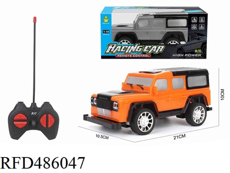 1:18 REMOTE CONTROL VEHICLE LAND ROVER DEFENDER (UNPOWERED)