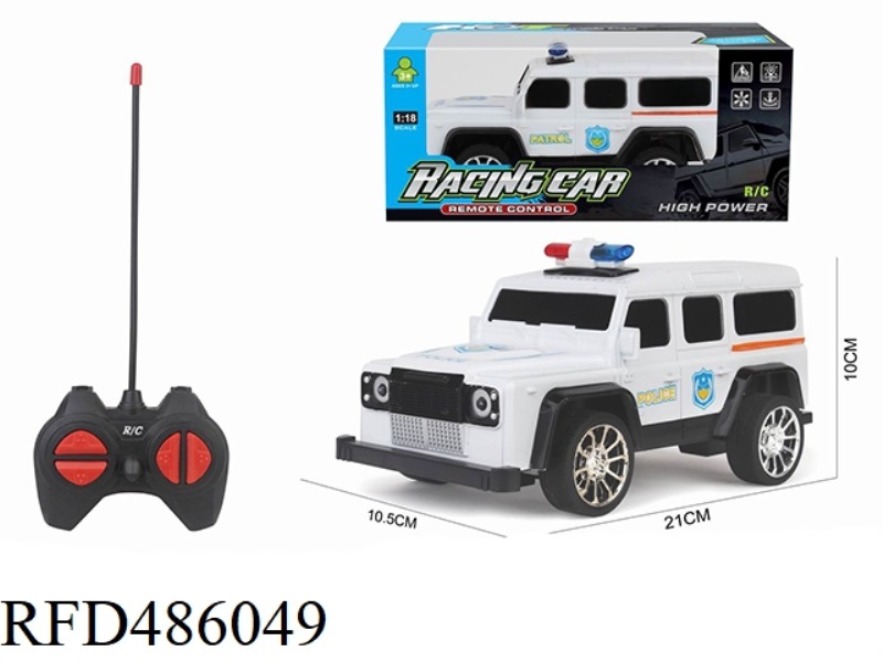 1:18 FOUR-CHANNEL REMOTE CONTROL VEHICLE LAND ROVER DEFENDER (UNPOWERED)
