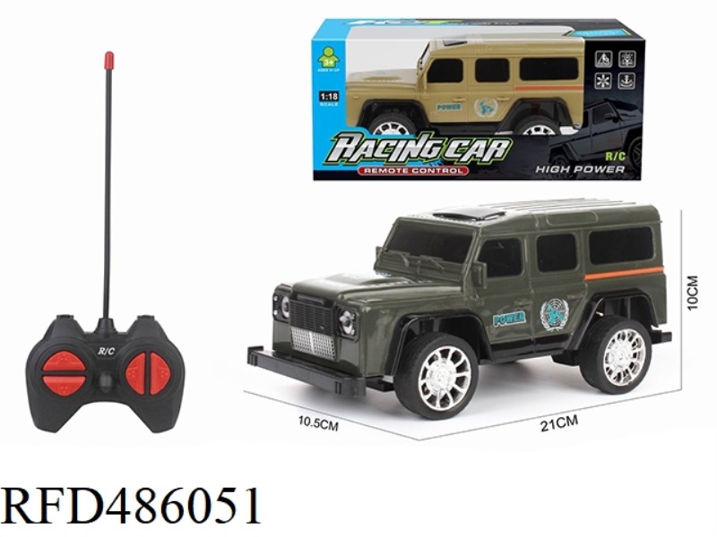 1:18 REMOTE CONTROL LAND ROVER DEFENDER (UNPOWERED)