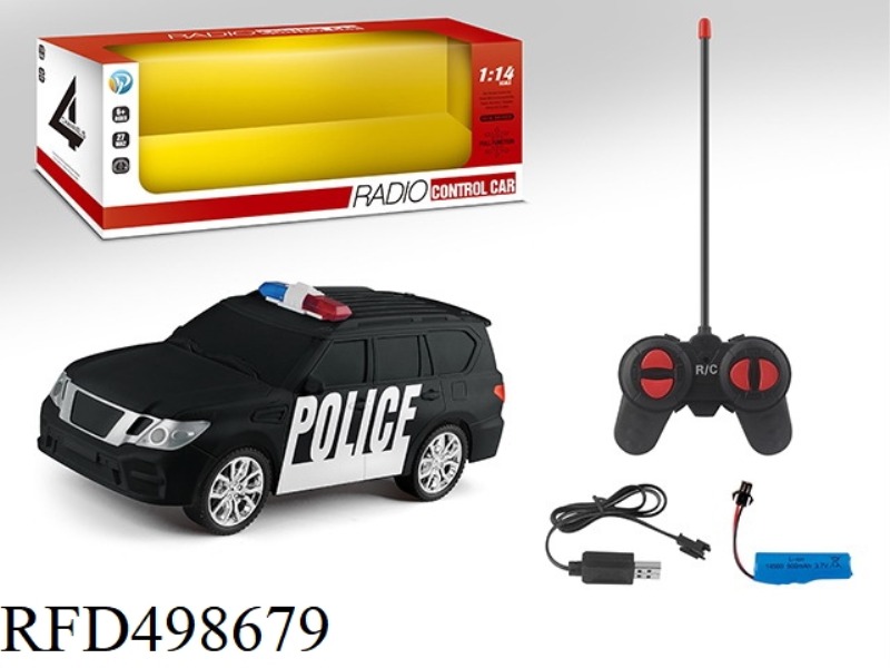 1:14 NISSAN TULE FOUR-CHANNEL REMOTE CONTROL POLICE CAR (LITHIUM +USB)
