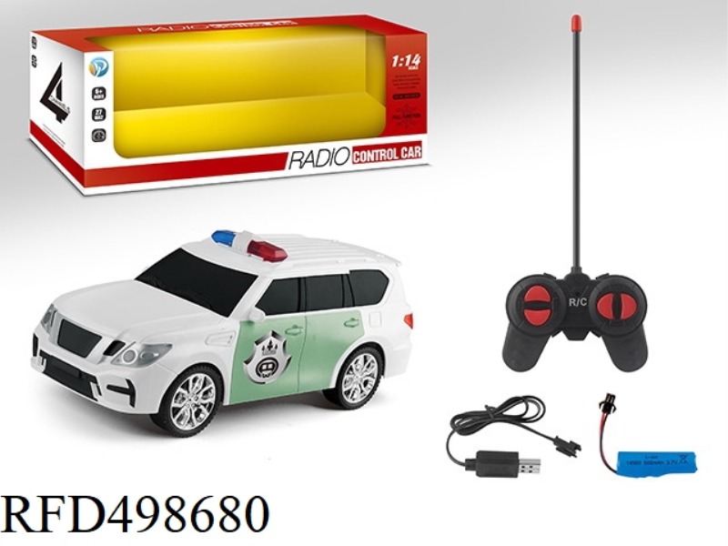 1:14 NISSAN TULE FOUR-CHANNEL REMOTE CONTROL POLICE CAR (LITHIUM +USB)