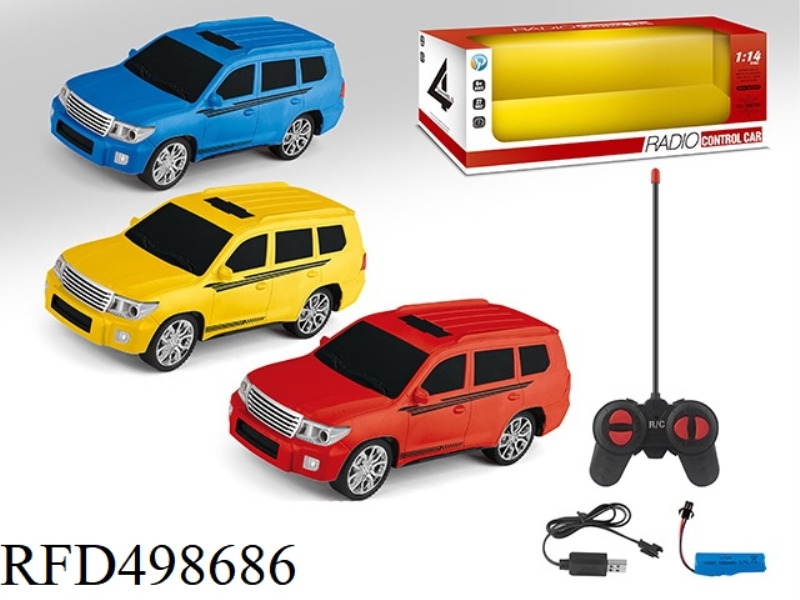 1:14 TOYOTA LANDLUZE FOUR-CHANNEL REMOTE CONTROL VEHICLE (LITHIUM +USB)