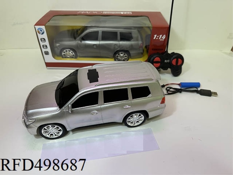 1:14 TOYOTA LANDLUZE FOUR-CHANNEL REMOTE CONTROL VEHICLE (LITHIUM +USB)