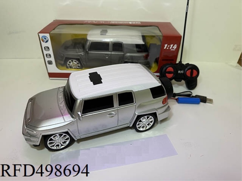 1:14 TOYOTA FJ KULUZE FOUR-CHANNEL REMOTE CONTROL POLICE CAR (LITHIUM +USB)