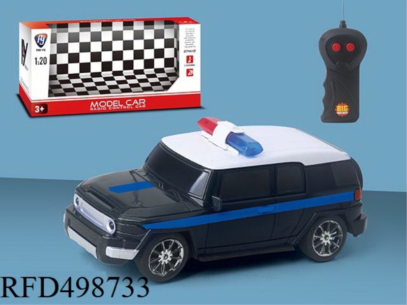 FJ1:20 TWO CHANNEL REMOTE CONTROL POLICE CAR