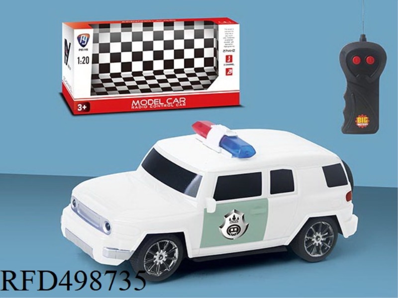 FJ1:20 TWO CHANNEL REMOTE CONTROL POLICE CAR