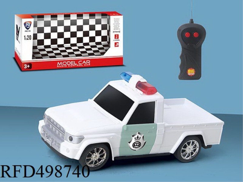 1:20 TWO PASS PICKUP REMOTE CONTROL POLICE CAR