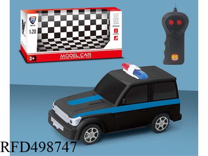 1:20 TWO TONG TOYOTA REMOTE CONTROL POLICE CAR