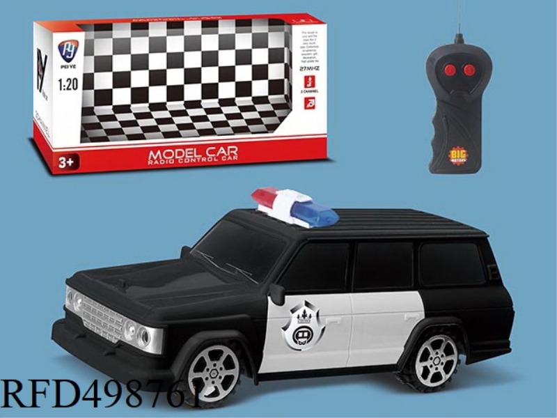 1:20 TWO TONG TOYOTA REMOTE CONTROL POLICE CAR