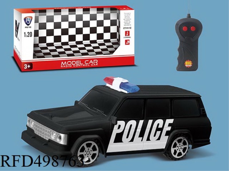 1:20 TWO TONG TOYOTA REMOTE CONTROL POLICE CAR