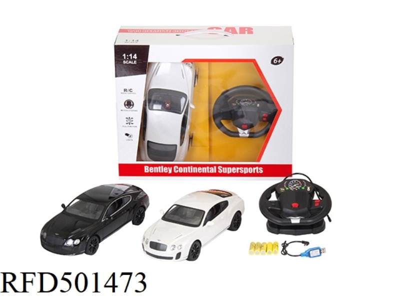 1:14 AUTHORIZED REMOTE CONTROL BENTLEY GT SUPERSPORT COUPE(HARDTOP)+ STEERING WHEEL