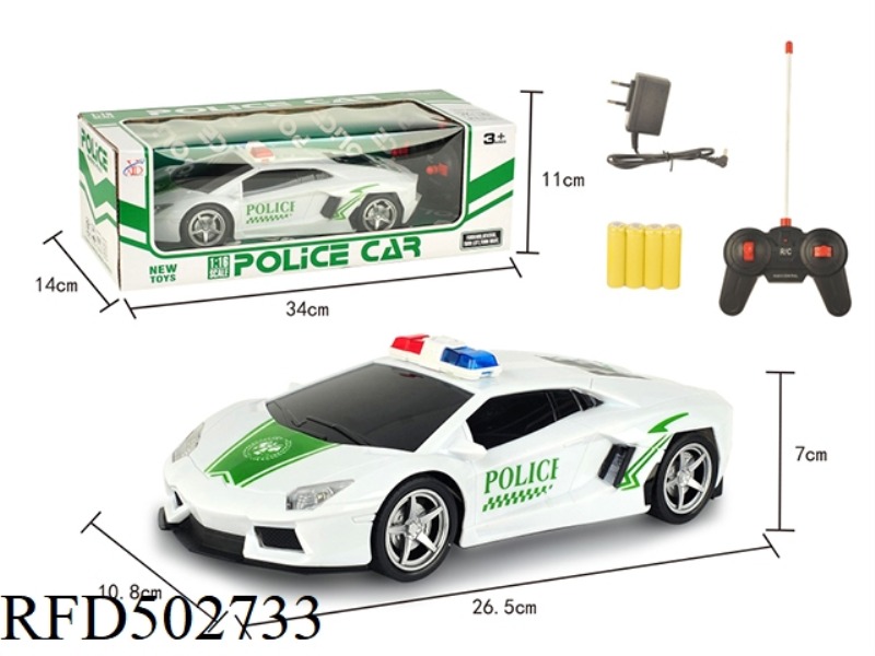 1:16 FOUR-CHANNEL REMOTE CONTROL POLICE CAR