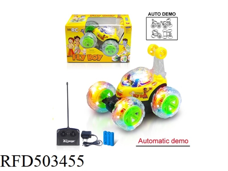 FOUR-CHANNEL REMOTE CONTROL DUMP TRUCK INDIA KID WITH LIGHTS AND MUSIC (INCLUDE)