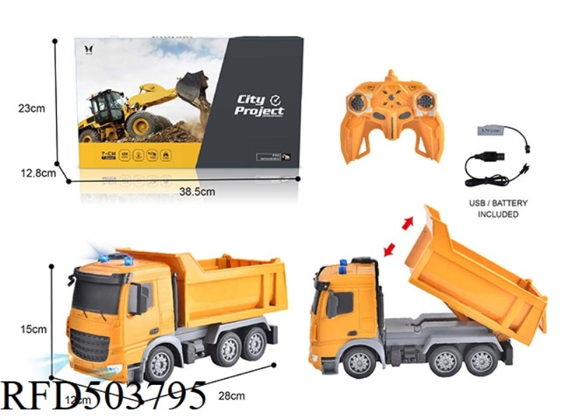 1:24 REMOTE CONTROL 7-PASS DUMP TRUCK