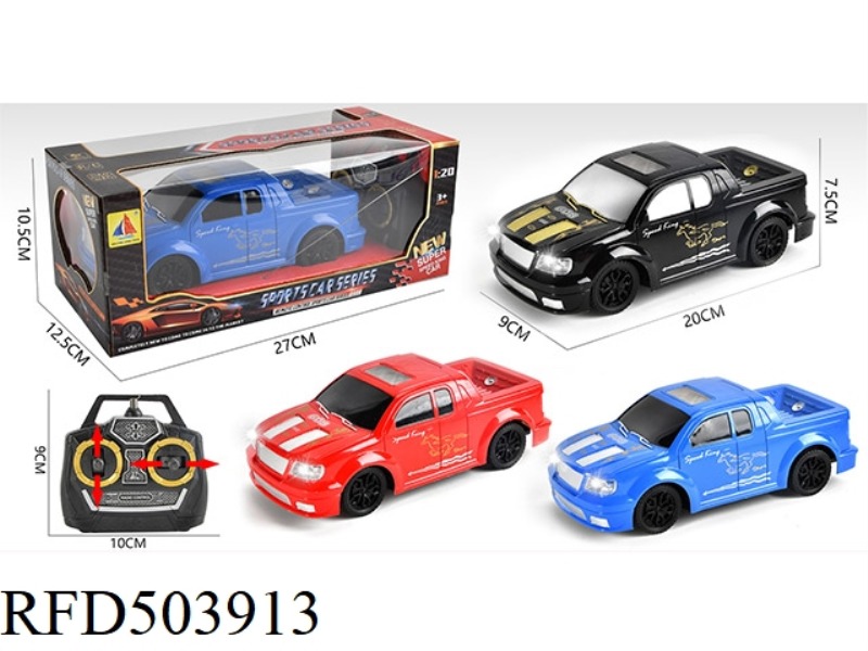 1:20 REMOTE CONTROL PICKUP TRUCK WITH LIGHTS (NOT INCLUDE)
