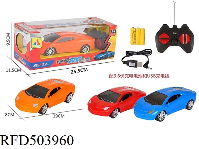 1:22 FOUR-CHANNEL REMOTE CONTROL CAR (RECHARGEABLE BATTERY +USB CHARGING CABLE)