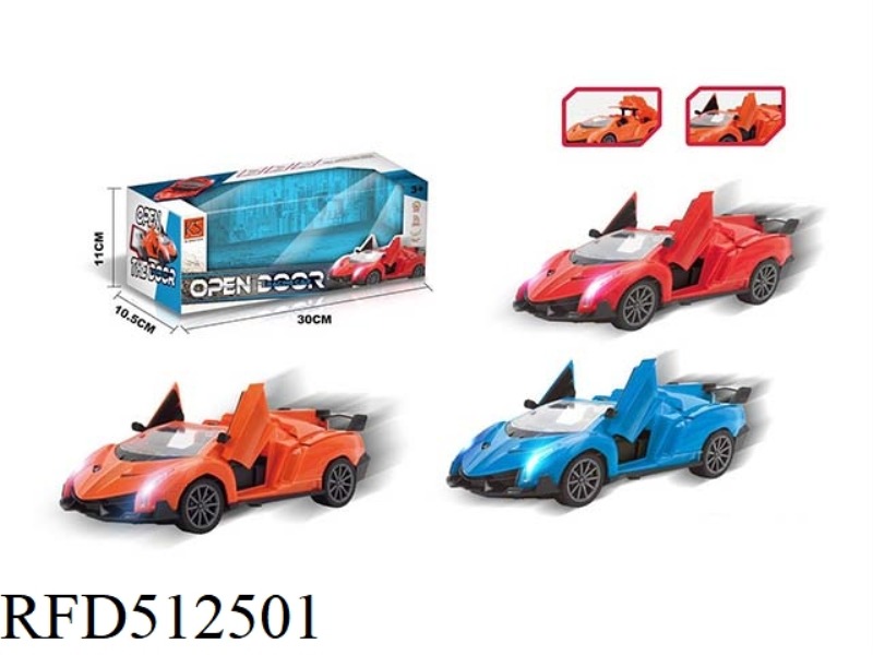 OPEN THE DOOR AND COVER THE REMOTE CONTROL CAR