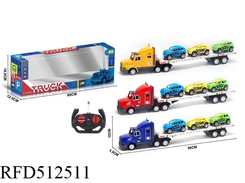 FOUR WAY REMOTE CONTROL TRACTOR SINGLE LAYER WITH RACING 3