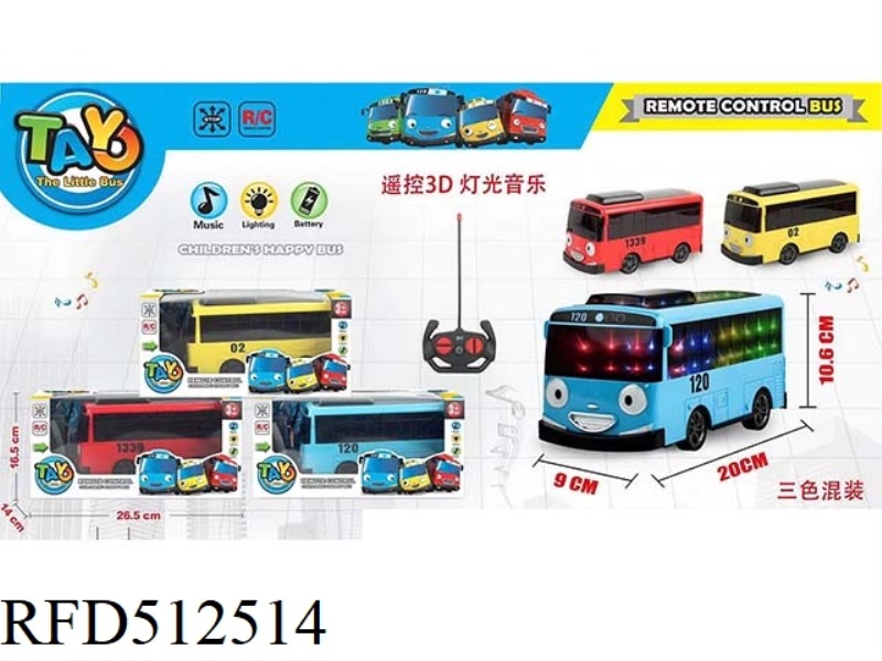 TAYO FOUR-CHANNEL REMOTE CONTROL CAR WITH 3D LIGHTS AND MUSIC
