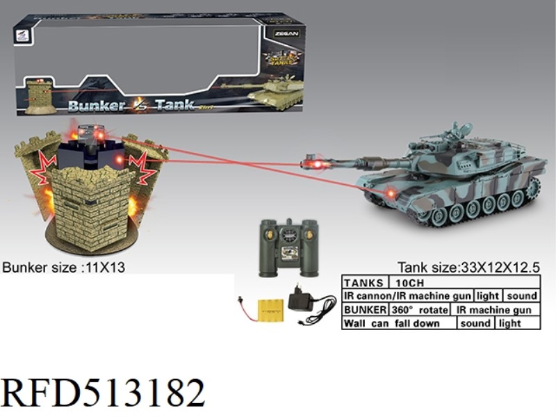 AMERICAN M1A2 VS BUNKER