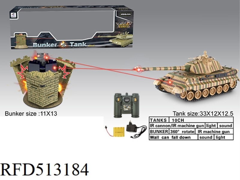 GERMAN TIGER KING VS BUNKER