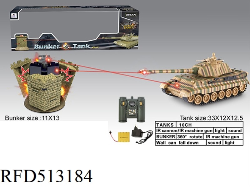 GERMAN TIGER KING VS BUNKER