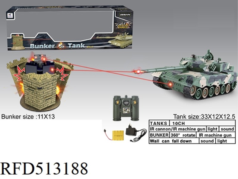 CHINESE ZTZ-96A VS BUNKER