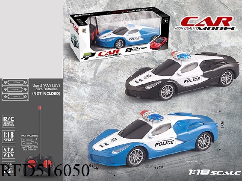 1:18 FOUR-CHANNEL LIGHT POLICE CAR FERRARI