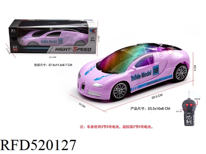 1:18 TWO PASS BAND 3D LIGHTS BUGATTI RACER