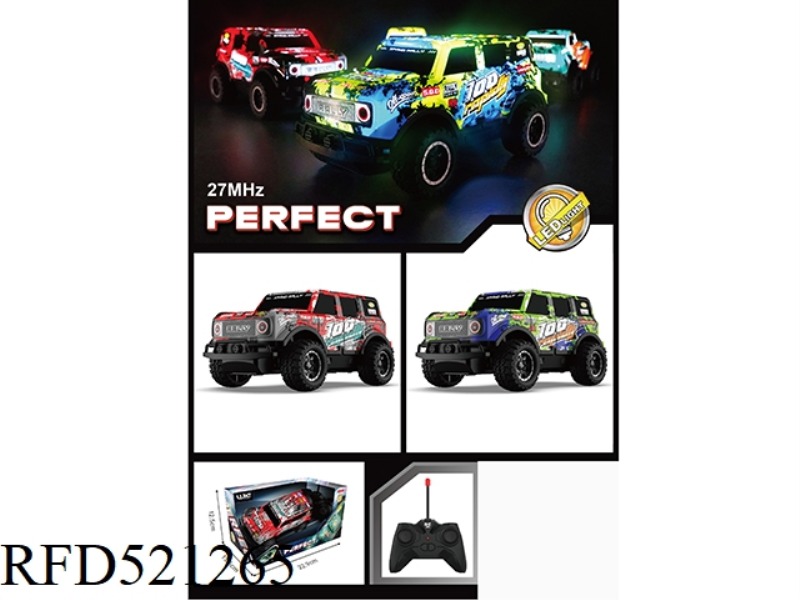 1:24 LUMINOUS OFF-ROAD REMOTE CONTROL CAR (LIGHT) RED AND GREEN 2 COLORS
