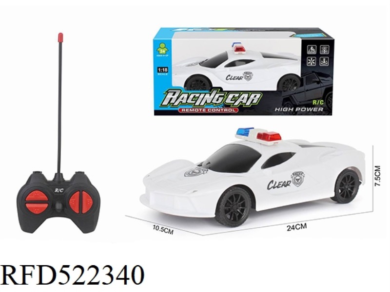 1:18 FOUR-CHANNEL REMOTE CONTROL CAR FERRARI POLICE CAR (NOT INCLUDE)