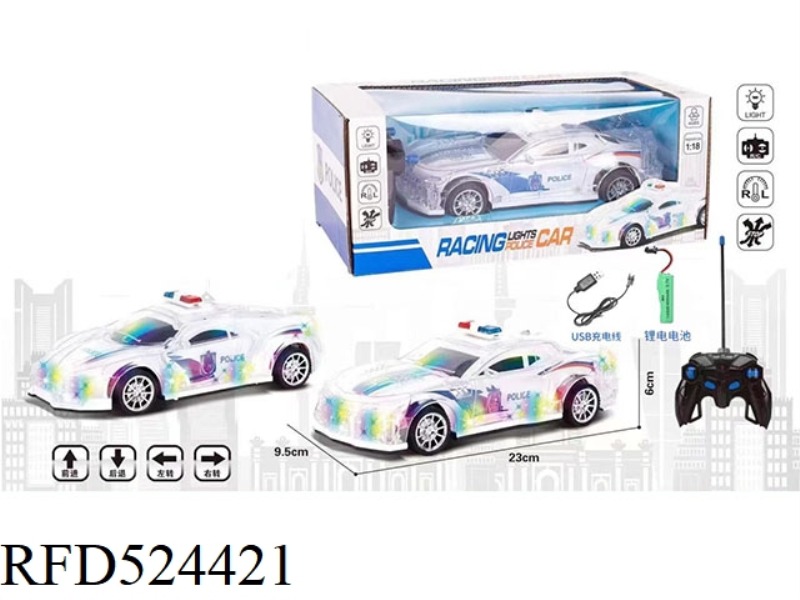 1:18 LIGHT REMOTE CONTROL POLICE CAR