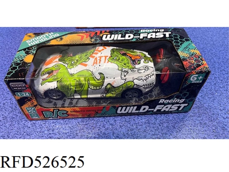 DINOSAUR DOODLE REMOTE CONTROL CAR WITH LIGHTS