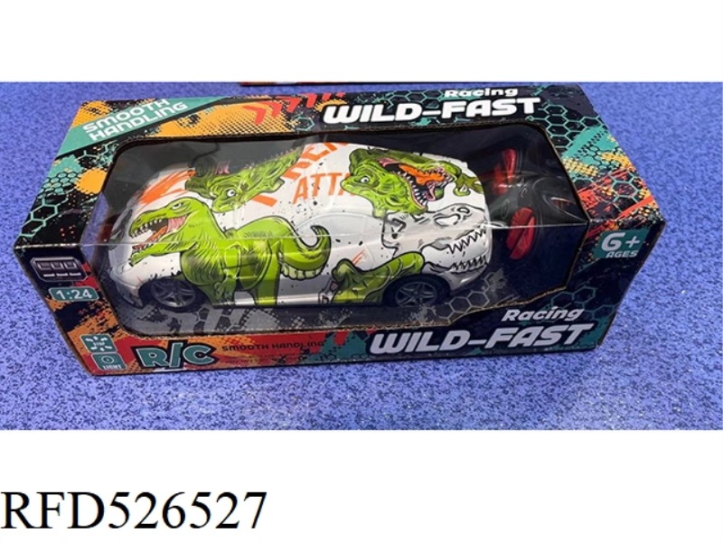 DINOSAUR DOODLE REMOTE CONTROL CAR WITH LIGHTS