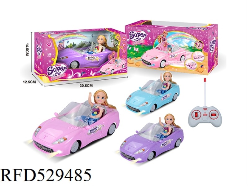 1.18 FOUR-CHANNEL BARBIE REMOTE CONTROL CAR