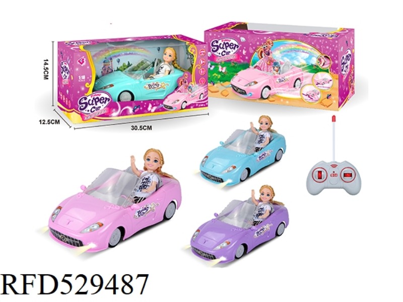 1.18 FOUR-CHANNEL BARBIE REMOTE CONTROL CAR