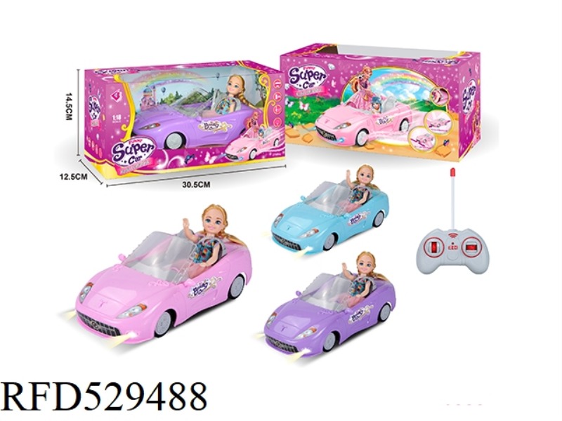 1.18 FOUR-CHANNEL BARBIE REMOTE CONTROL CAR