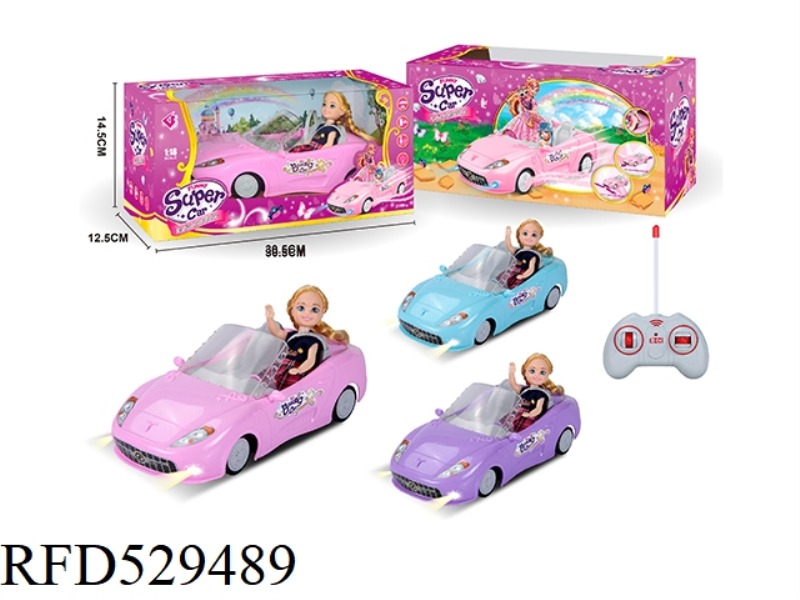 1.18 FOUR-CHANNEL BARBIE REMOTE CONTROL CAR