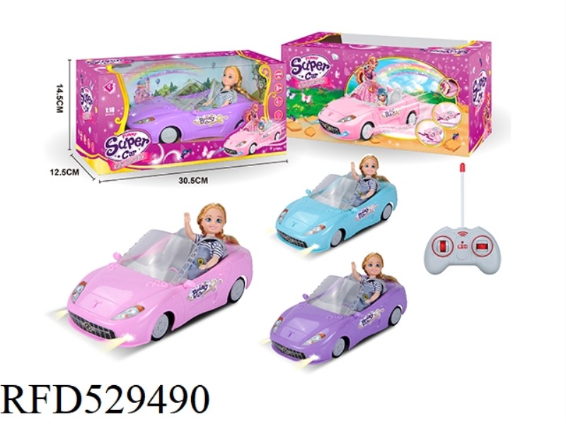 1.18 FOUR-CHANNEL BARBIE REMOTE CONTROL CAR