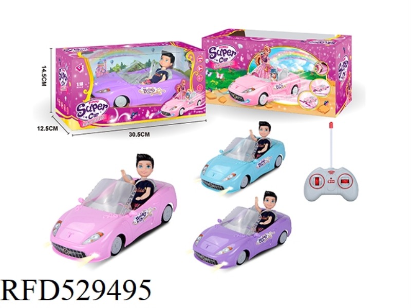 1.18 FOUR-CHANNEL BARBIE REMOTE CONTROL CAR