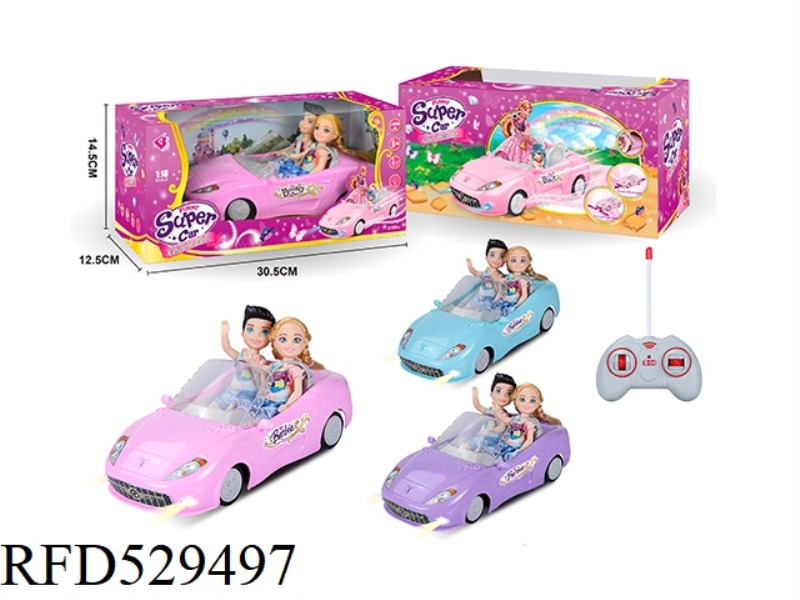 1.18 FOUR-CHANNEL BARBIE REMOTE CONTROL CAR